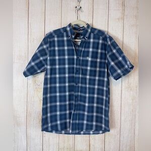 Ariat Pro Series Short Sleeve Button Down Shirt Size small.